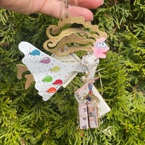 Silvestri Colorful Birthday Fairy Ornament with Gold Accents by Karen Rossi